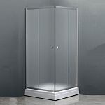 Душевой уголок RGW Dolphin 80*80*185 квадратный рифленое стекло без поддона