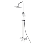 Душевая стойка Haiba HB24805-8 с изливом белая/хром Душевая стойка Haiba HB24805-8 с изливом белая/хром