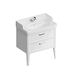 Тумба под раковину Kerama Marazzi Pompei 80 белый глянец, 2 ящика Тумба под раковину Kerama Marazzi Pompei 80 белый глянец, 2 ящика