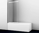 Шторка на ванну WasserKRAFT Main 41S02-100 100*140 раздвижная/распашная Шторка на ванну WasserKRAFT Main 41S02-100 100*140 раздвижная/распашная