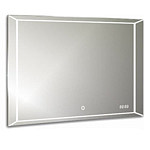 Зеркало Aquanika Quadro 80*60 AQQ6080RU03 с подсветкой и сенсорным выключателем, часы Зеркало Aquanika Quadro 80*60 AQQ6080RU03 с подсветкой и сенсорным выключателем, часы