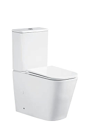 Унитаз-компакт Ceruttispa Manlio Tornado 35*63 безободковый с крышкой-сиденьем микролифт Slim